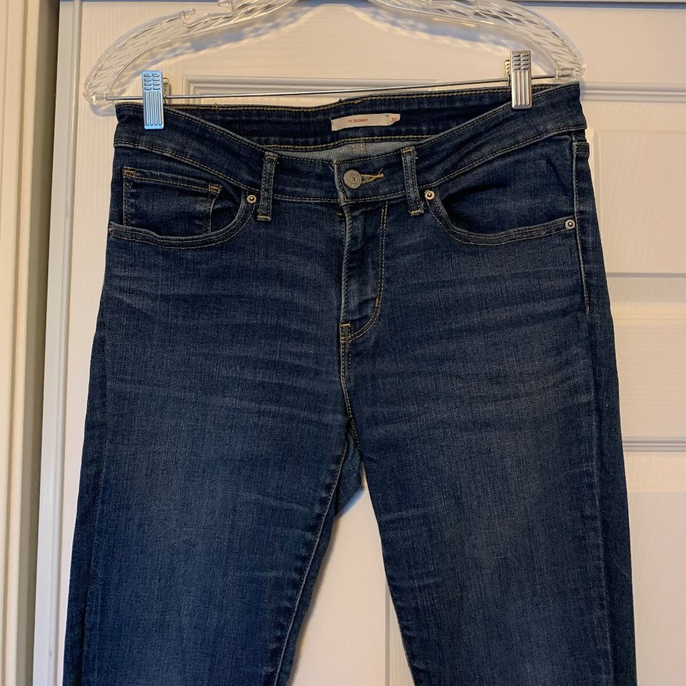 Levi 711 skinny, blue wash, 30
